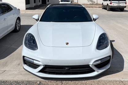 K2 Industries Porsche Panamera 970.2 LED headlights with matrix style design for 2014-2016 model showing the headlight assembly.