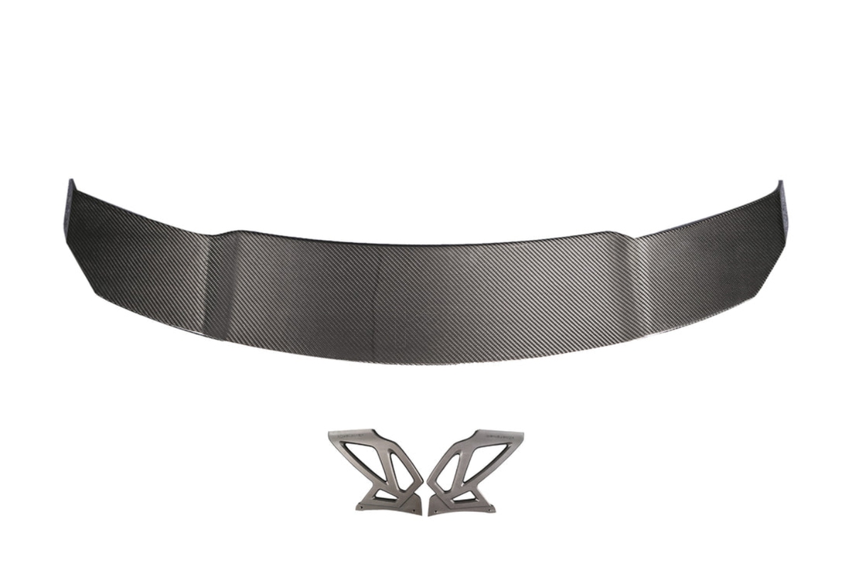 BMW F80/F82/F83 carbon fiber wing by K2 Industries, Maxstyle design, featuring sleek aerodynamic shape for 2014-2020 models.