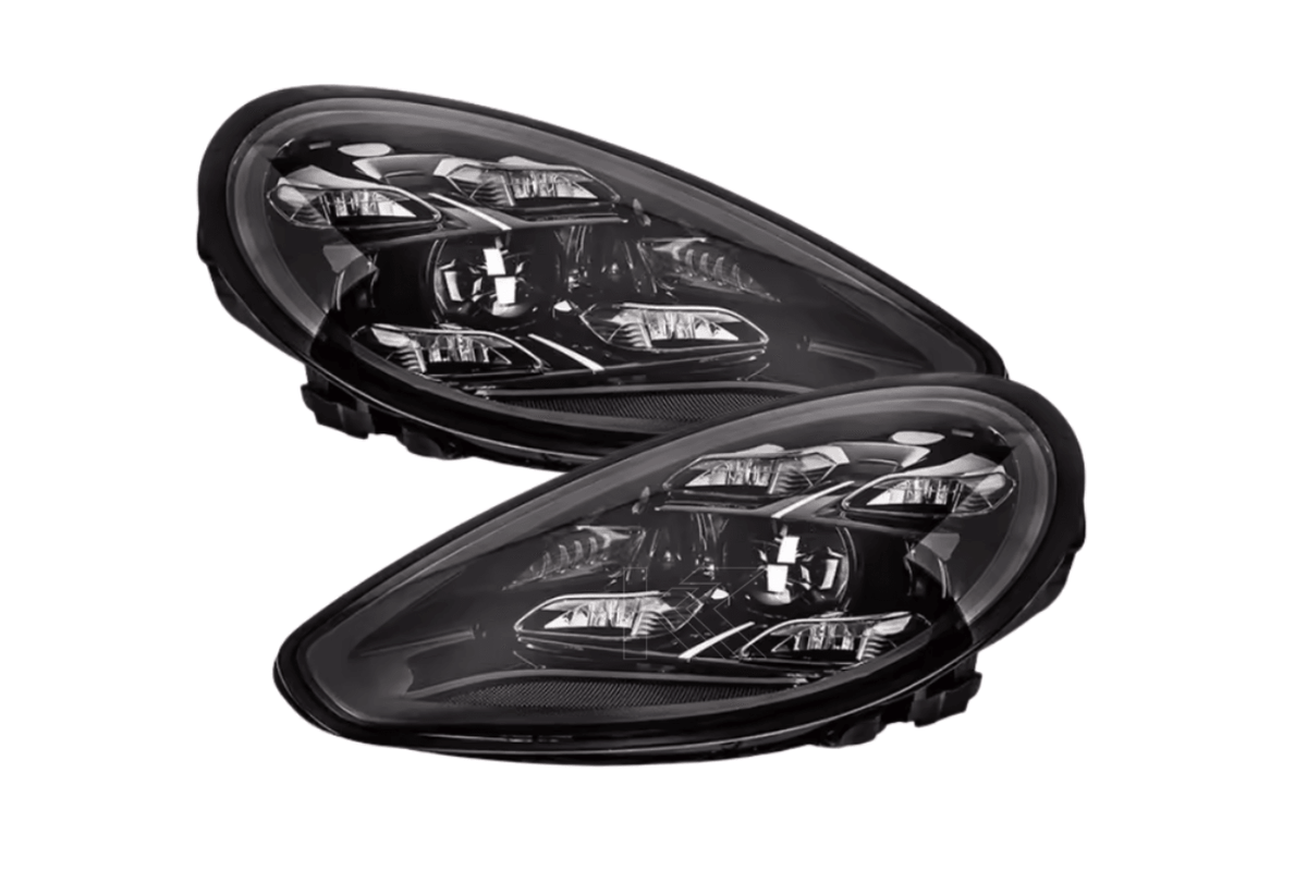K2 Industries Porsche Panamera 970.2 LED headlights with matrix style lighting for 2014-2016 model year