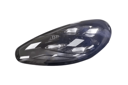 K2 Industries Porsche Panamera 970.2 LED headlights with matrix style design for 2014-2016, showcasing sleek headlight assembly.