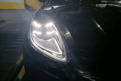 K2 Industries Porsche Macan 95B LED headlights upgrade, sleek modern design, bright illumination, for 2014-2021 models.