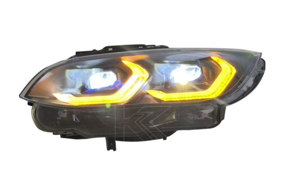BMW 3 Series M3 E92 headlights by K2 Industries featuring new generation LED headlight design for 2006-2010 models.