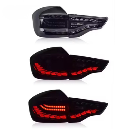 Vekto LED taillights for BMW X3 G01 G08 2019-2022, showing sleek red and clear lens design with integrated LED strips.