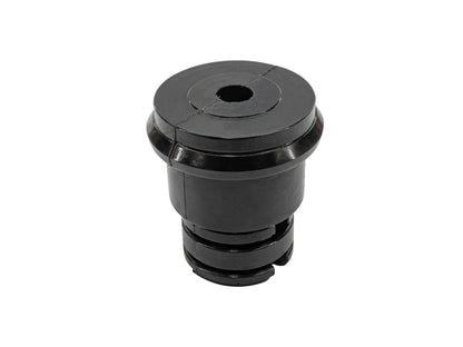 GoWesty front bump stop for Vanagon shock absorber, part of shock mounts and camber plates, shown on vehicle suspension.