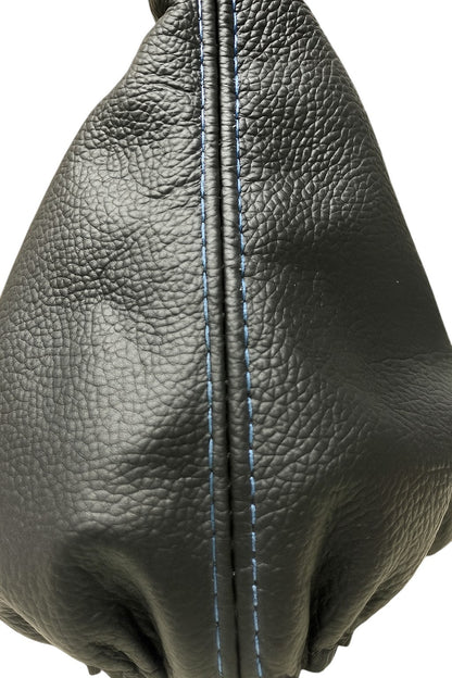 Genuine Leather SHIFT BOOT BLACK RED STITCH for VW Golf Jetta GTI GLI R32 MK5