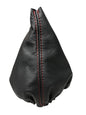 Genuine Leather SHIFT BOOT BLACK RED STITCH for VW Golf Jetta GTI GLI R32 MK5