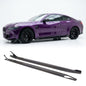 BMW M4 G82 G83 side skirt extensions in black dry carbon fiber by K2 Industries, showing sleek aerodynamic design.