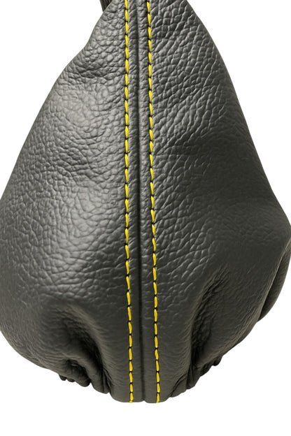 Genuine Leather SHIFT BOOT BLACK RED STITCH for VW Golf Jetta GTI GLI R32 MK5