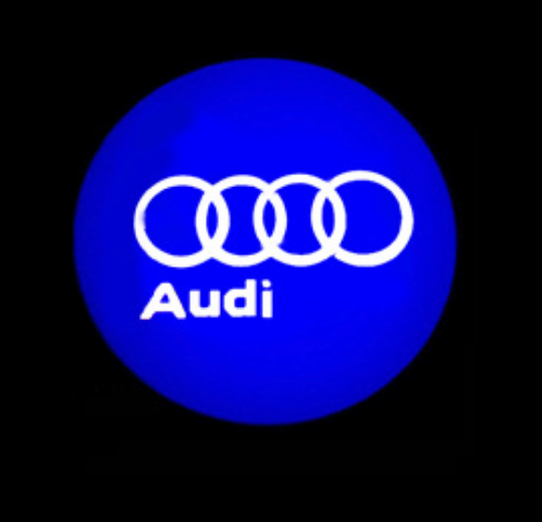 Quartz Ground Shadow Door Puddle Lamp Lighting for Audi Cars and SUVs