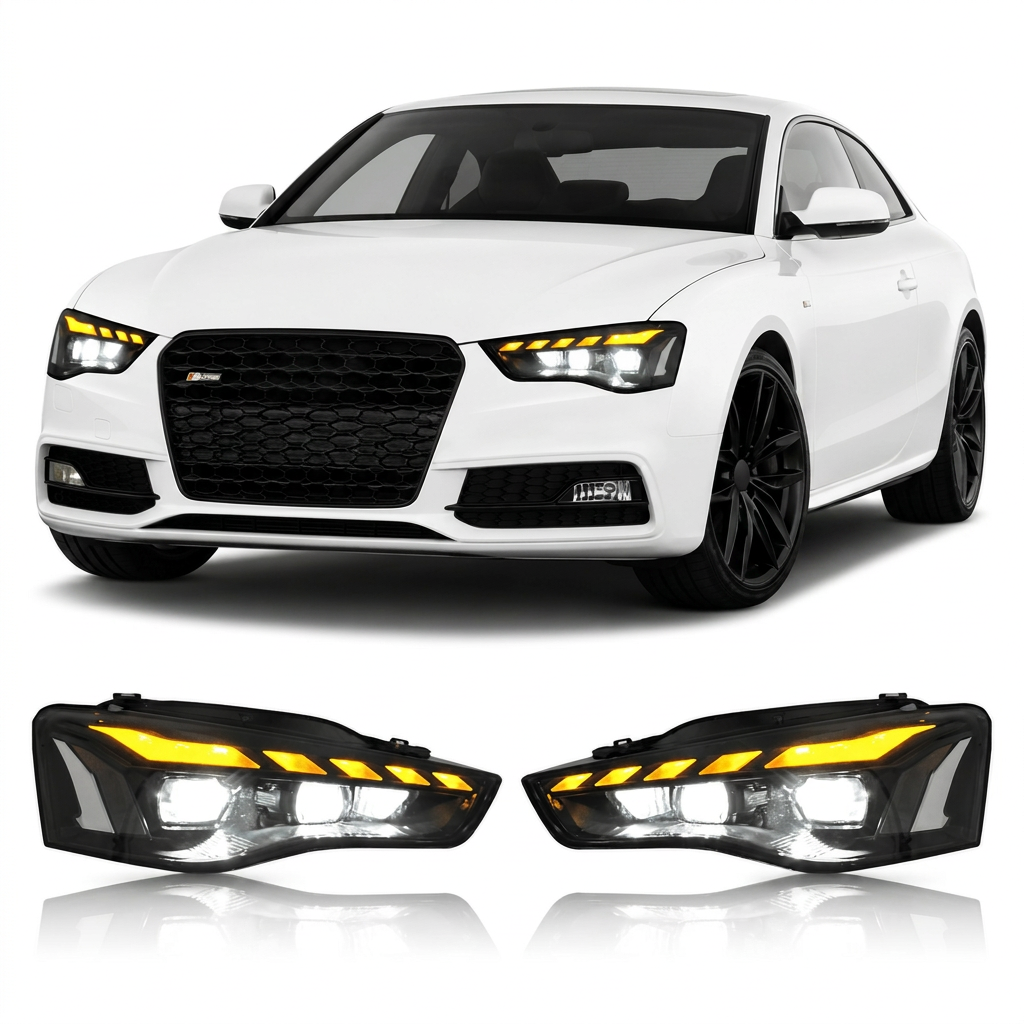 Matrix Style LED Headlights for Audi A5 & RS5 Style Upgrade