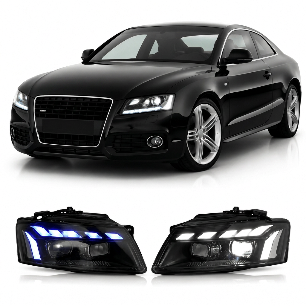 RS Style LED Headlights Assembly for Audi A5 (2008–2012)