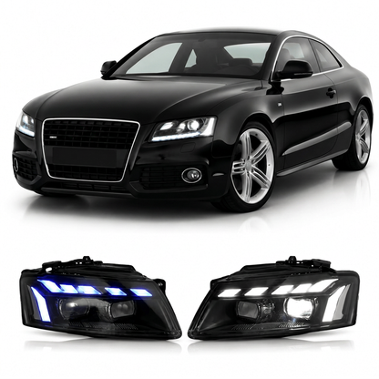 RS Style LED Headlights Assembly for Audi A5 (2008–2012)