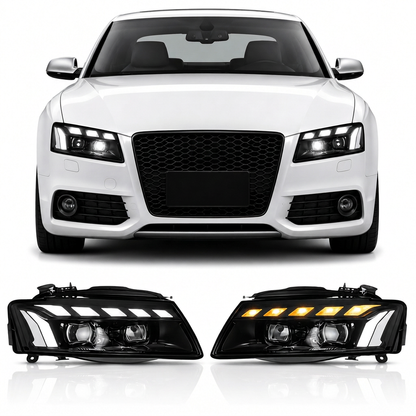 RS5 Style LED Headlights for Audi A5 & S5 2008-2012