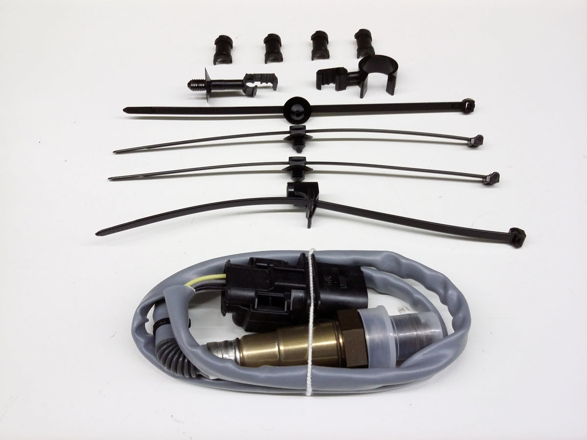 Bayern Automotive oxygen sensor for Audi VW TDI 1.9L 2.0L EA211 engine, showing the sensor with wiring and connector.