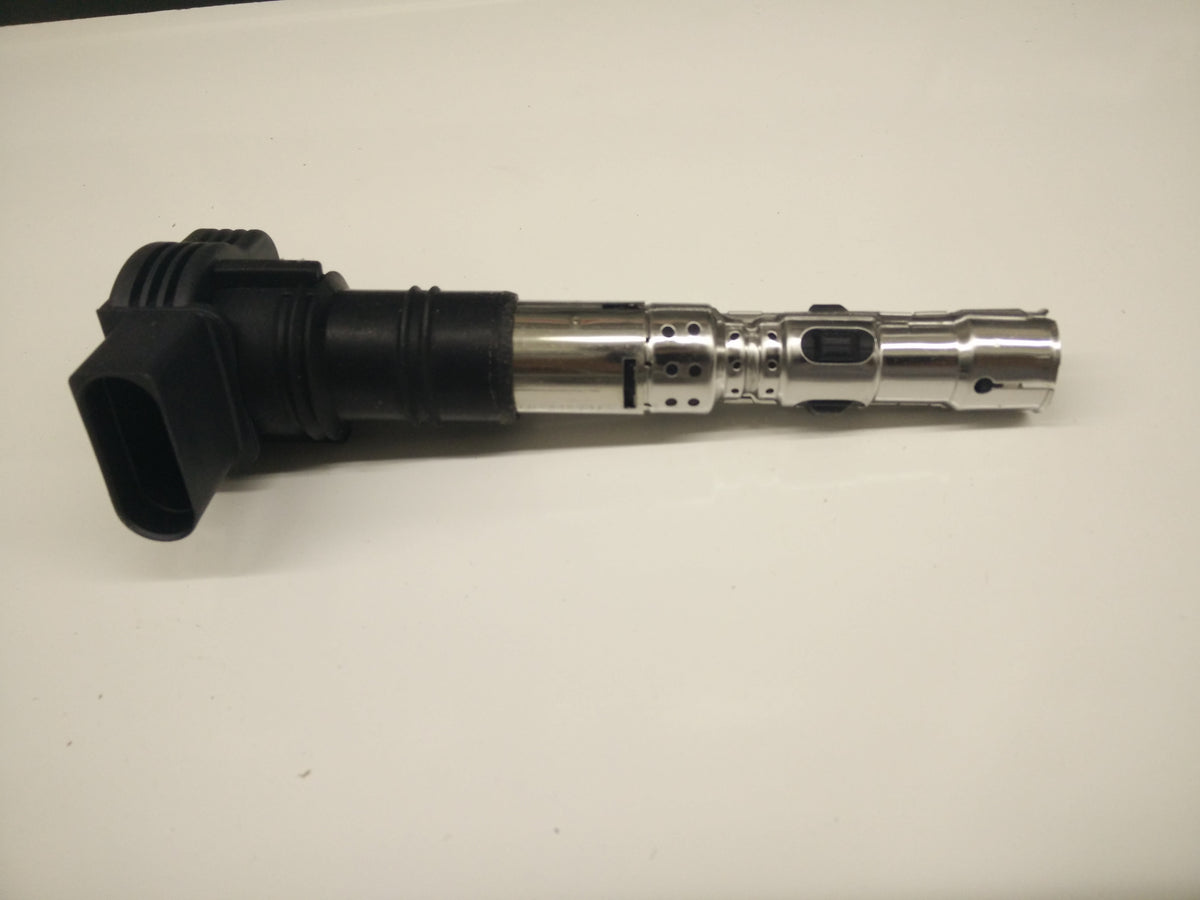 Genuine OEM ignition coil for Audi VW 4.2L engine, 2004-2007, University VW Audi brand, metal coil with electrical connections