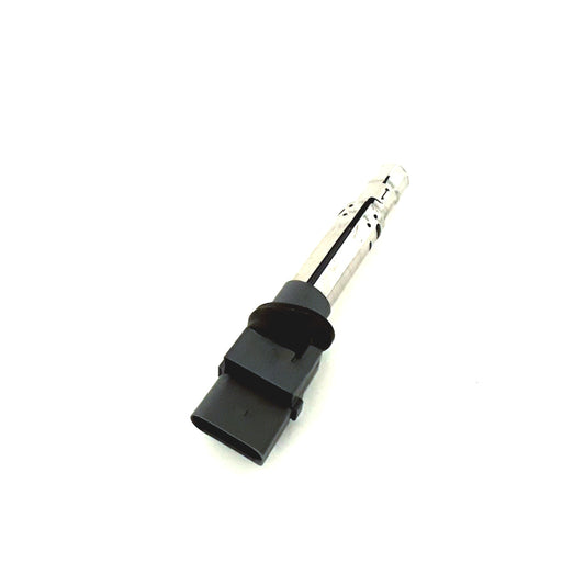 Genuine OEM direct ignition coil for Audi Q7 and VW 3.6L engine, University VW Audi, shown in engine bay.