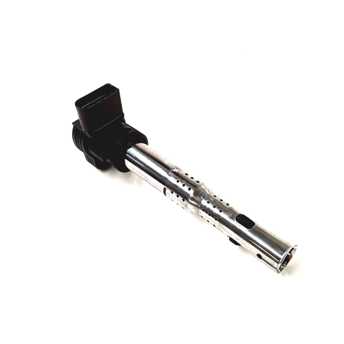 Genuine OEM ignition coil for Audi VW 2.0L engine, compatible with 2005-2018 models, shown in the image.
