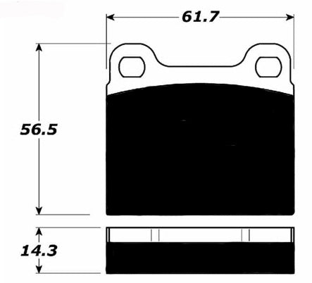 PMB-C Ceramic Pads for Porsche 356C/SC Front Calipers (1964-1965)