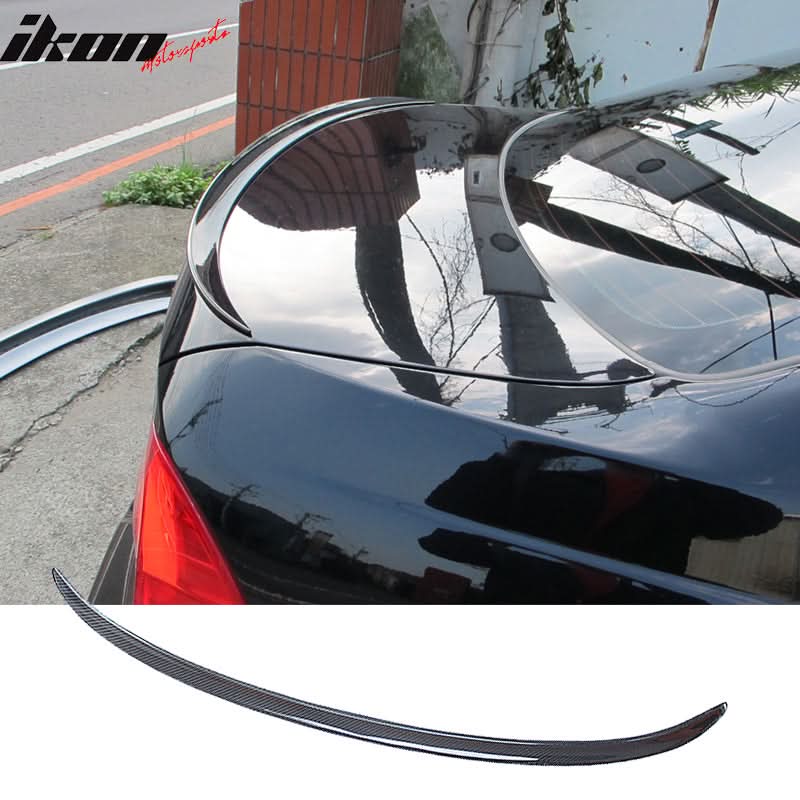 BMW E90 3-Series M3 Style painted trunk spoiler wing by K2 Industries, designed for 2006-2011 models, featuring aerodynamic style.