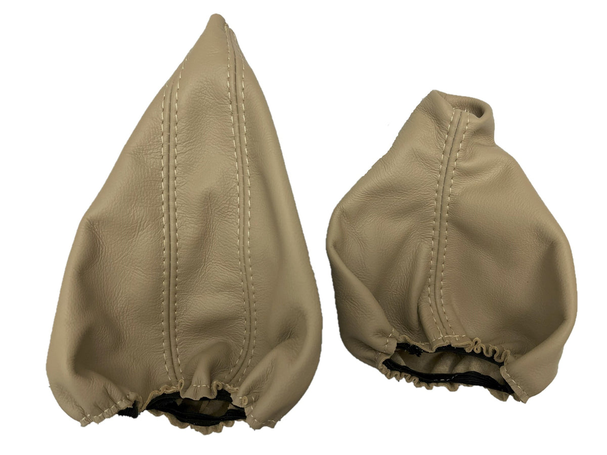 1991-2005 BMW E36 E46 3 Series Genuine Leather Handbrake & Shift Boot Covers Set