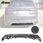BMW G05 X5 M Sport rear diffuser by K2 Industries, made of PP, showcasing the sleek MP Style design on a dark background.
