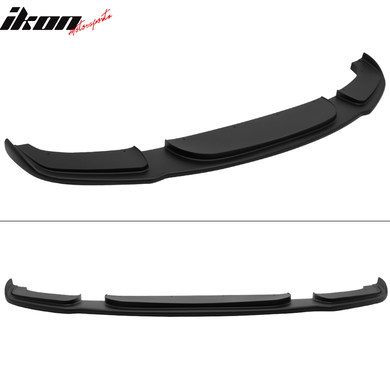 Matte black front lip spoiler for BMW F10 528i 550i 535i Msport by K2 Industries, designed for 2011-2016 models.