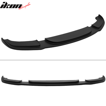 Matte black front lip spoiler for BMW F10 528i 550i 535i Msport by K2 Industries, designed for 2011-2016 models.