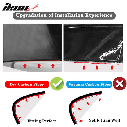 BMW G80 M3 MP Style gloss black rear bumper lip diffuser by K2 Industries, made of dry carbon fiber, with a sleek finish.