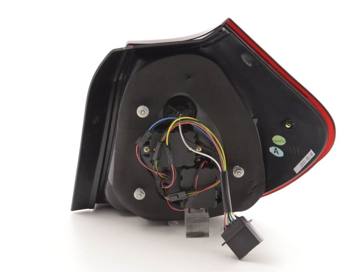 BMW 1 Series E87/E81 3/5-door red smoked LED tail lights by K2 Industries, for models 2007-2011, showing the sleek taillight design.