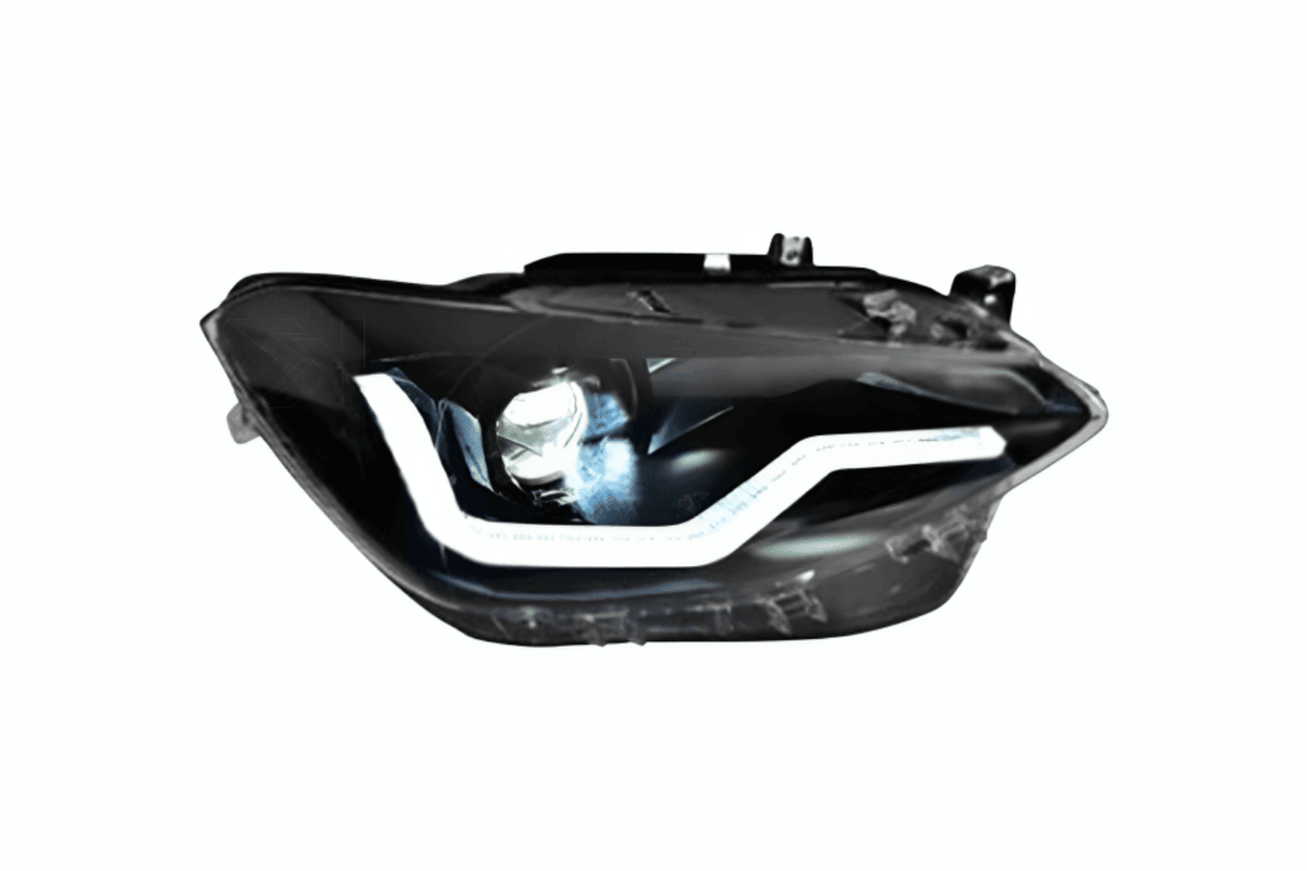 BMW 1 Series F20 116i 118i Next Gen headlight upgrade by K2 Industries, showing sleek modern headlights installed on the vehicle.