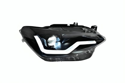 BMW 1 Series F20 116i 118i Next Gen headlight upgrade by K2 Industries, showing sleek modern headlights installed on the vehicle.