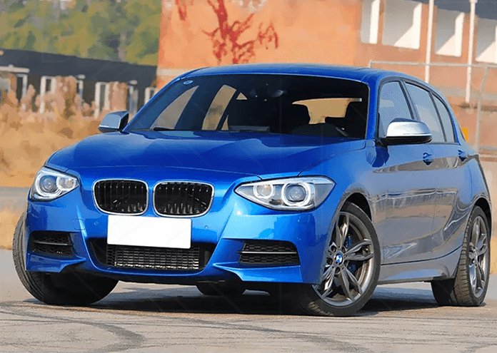 BMW 1-Series F20 OE style headlights upgrade from K2 Industries, featuring sleek design for 2012-2016 models.