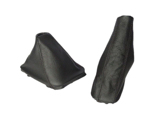 1991-2005 BMW E36 E46 3 Series Genuine Leather Handbrake & Shift Boot Covers Set