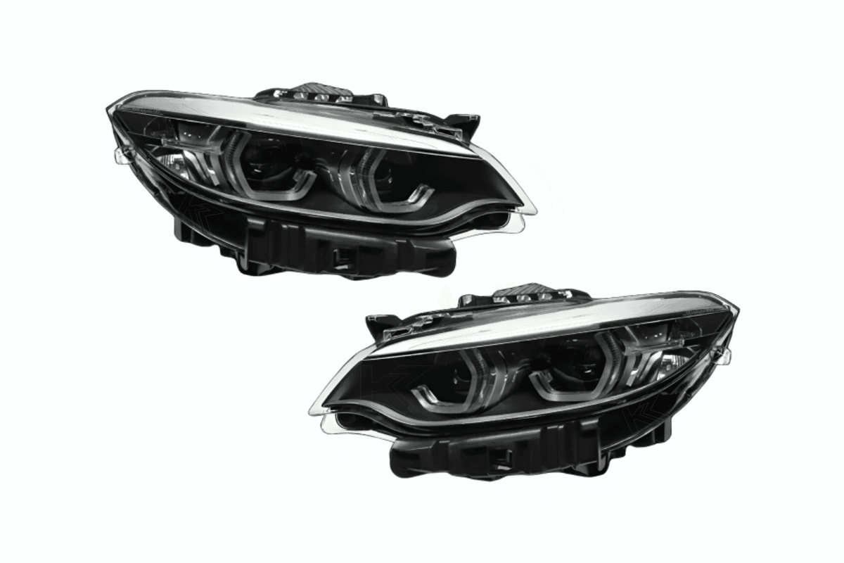 BMW 2 Series F22 M2 Style LED headlights upgrade by K2 Industries, featuring sleek design and modern illumination.