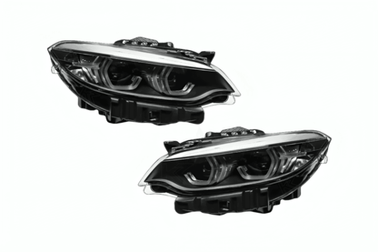 BMW 2 Series F22 M2 Style LED headlights upgrade by K2 Industries, featuring sleek design and modern illumination.