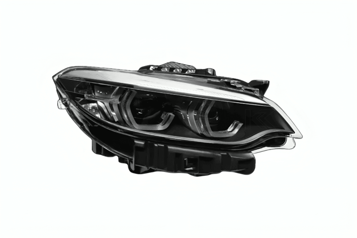BMW 2 Series F22 M2 Style LED headlights upgrade by K2 Industries, showing sleek design and modern lighting elements.
