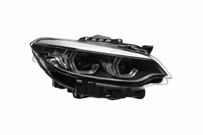 BMW 2 Series F22 M2 Style LED headlights upgrade by K2 Industries, showing sleek design and modern lighting elements.