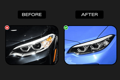 BMW 2 Series F22 M2 Style LED headlights upgrade by K2 Industries, featuring sleek design and modern lighting elements.