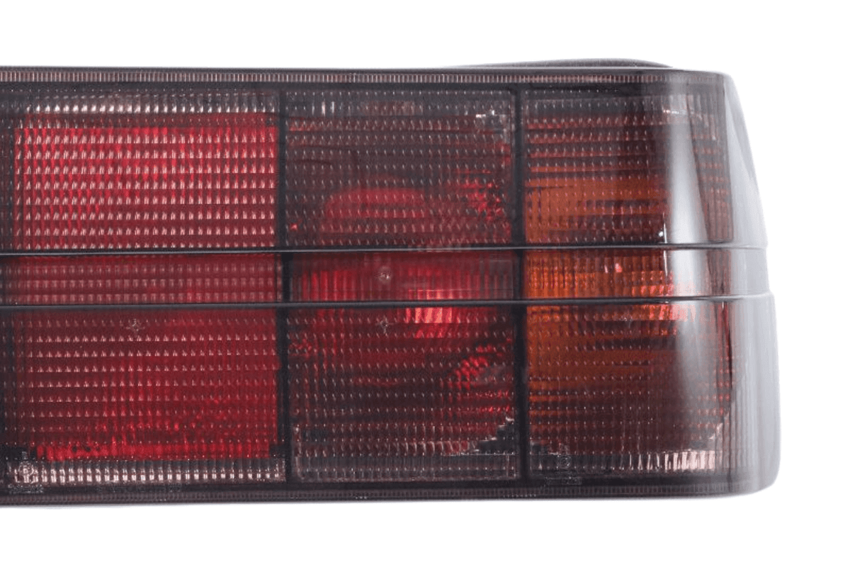 BMW 3 Series E30 original Startec taillights by K2 Industries, featuring classic red and clear lenses for 1984-1991 models.
