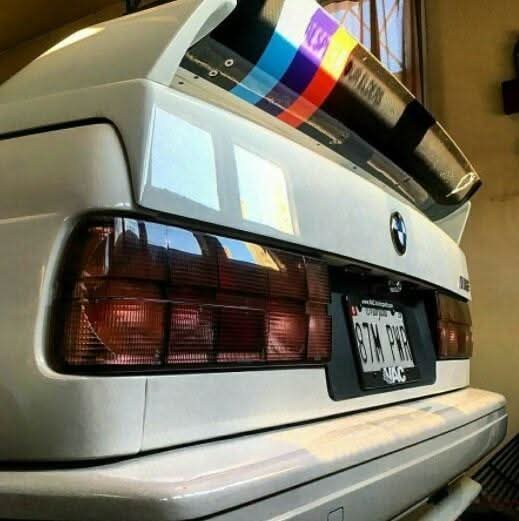 BMW 3 Series E30 original Startec tail lights by K2 Industries, compatible with 1984-1991 models, showing red and clear lens details.