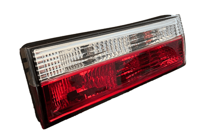 BMW 3-Series E30 facelift tail lights in red and clear, compatible with 1988-1994 models, by K2 Industries