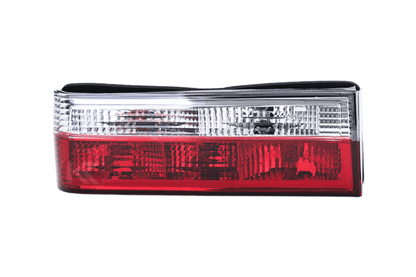 BMW 3-Series E30 pre-facelift tail lights in red and clear, manufactured by K2 Industries for 1982-1987 models.