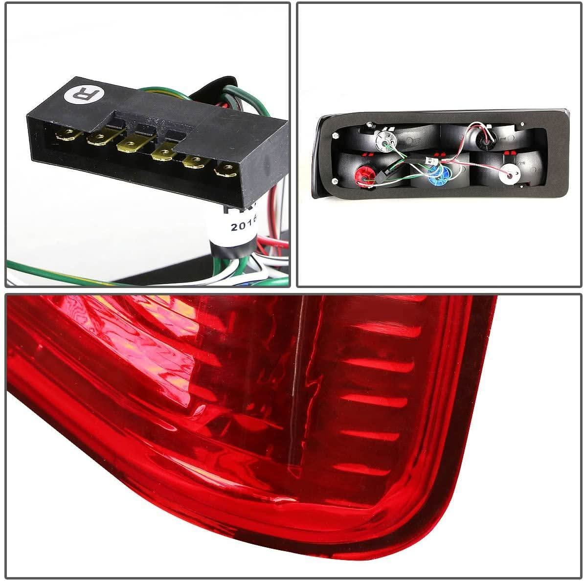 BMW 3-Series E30 pre-facelift tail lights in red smoked finish by K2 Industries, designed for models from 1982 to 1987.