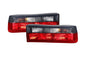 BMW 3-Series E30 pre-facelift tail lights in red and smoked finish by K2 Industries, for models 1982-1987.