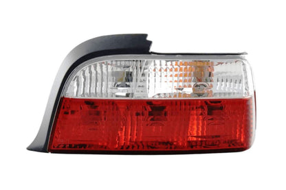 BMW 3 Series E36 Coupe JDM style tail lights by K2 Industries, showing sleek red and clear lens design for 1991-1998 models.