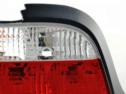 BMW 3 Series E36 Coupe JDM Style Tail Lights by K2 Industries, featuring sleek design for 1991-1998 models.