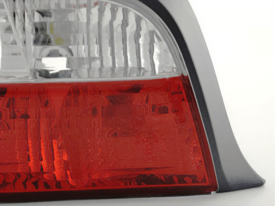 BMW 3 Series E36 Coupe JDM style tail lights by K2 Industries, featuring sleek design and clear lens for 1991-1998 models.