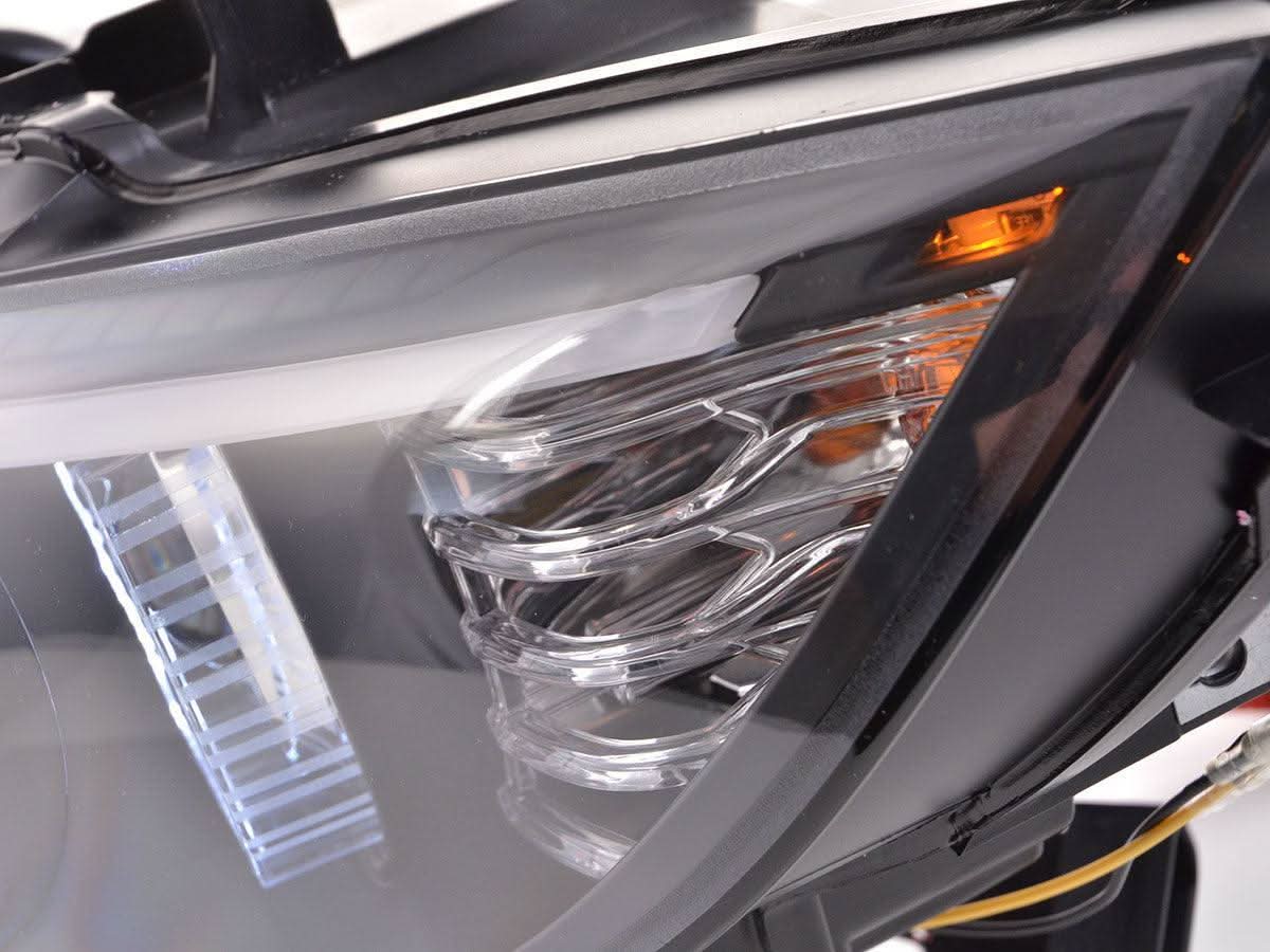 BMW 3-Series E92 E93 black headlights for 2006-2010, compatible with AFS or Non-AFS models, by K2 Industries
