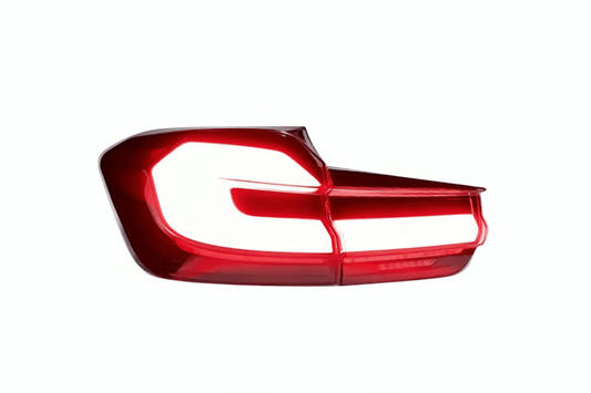 BMW 3 Series F30 F35 F80 LED tail light upgrade by K2 Industries with black line design, for models 2012-2019.