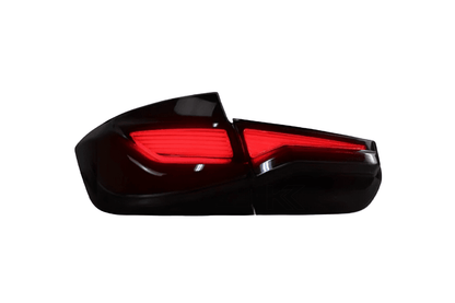 BMW 3 Series F30 F35 F80 LED tail lights by K2 Industries, featuring modern design and bright illumination for 2012-2019 models.